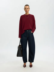 Selected Women Oversized Tenny Top - Tawny Port