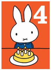Miffy Age 4 Birthday Card