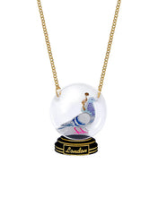 Tatty Devine - Pigeon Snow Globe Necklace