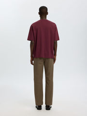 Selected Homme Loose Oscar T-Shirt - Tawny Port