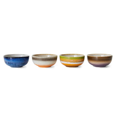 Hkliving 70s Ceramics XS Bowls Set of 4 - Sierra