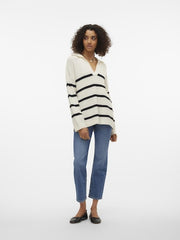 Vero Moda Luna Pullover - Birch/Black