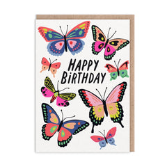 Ohh Deer - Butterflies Happy Birthday Card