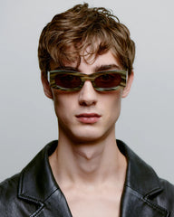 A.Kjærbede Frida Sunglasses - Striped Horn