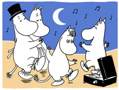 Moomin Moonlight Beach Party Greeting Card