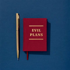 Ohh Deer Evil Plans A7 Fabric Hardback Notebook