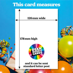 Dean Morris Birthday Calories Card
