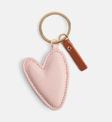 Caroline Gardner Pink/Green Heart Keyring