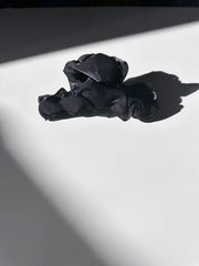 Solar Eclipse Organza Ruffle Claw Clip - Black