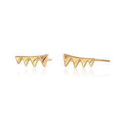 Scream Pretty - Gold Rebel Ear Climber Earrings