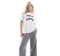 Vero Moda Self Love T-Shirt - Snow White