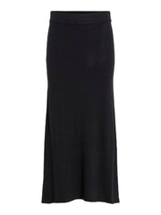 Vila Lilo Ancle Knit Skirt - Black Beauty