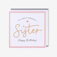 Pigment Really Wonderful Sister Birthday Card