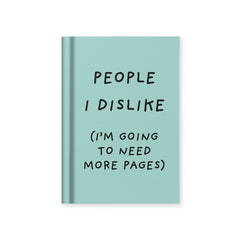 Ohh Deer People I Dislike A7 Fabric Hardback Notebook