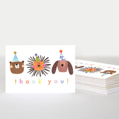 Caroline Gardner - Party Animals Thank You Cards Pack of 10