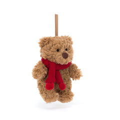 Jellycat Christmas Bartholomew Bear Decoration