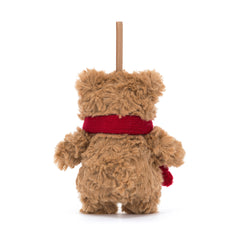 Jellycat Christmas Bartholomew Bear Decoration