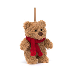 Jellycat Christmas Bartholomew Bear Decoration