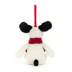 Jellycat Christmas Bashful Puppy Decoration