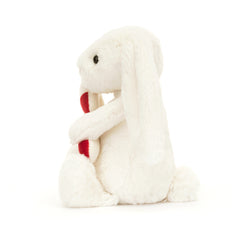 Jellycat Christmas Bashful Bunny with Candy Cane