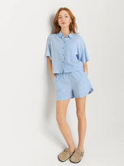 JJXX Windy Seersucker Shorts - Little Boy Blue Stripe