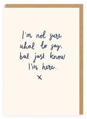 Ohh Deer- Just Know I’m Here Card