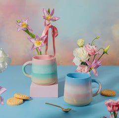 Sass & Belle Pastel Ombre Mug Pink & Green