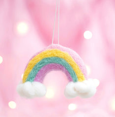 Sass and Belle - Wonderland Rainbow And Clouds Hanging Felt Decoration