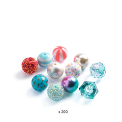 Djeco Silver Bubble Beads