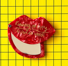 House Of Disaster - Small Talk Lips Compact Mirror