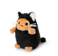 Noodoll - Black Kitty Ricespud Mini Sitting Plush Toy