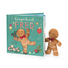 Jellycat Christmas Gingerbread Fred Book