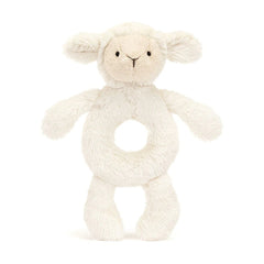 Jellycat Bashful Lamb Ring Rattle