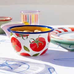 Talking Tables -   Enamel tomatoes print bowl