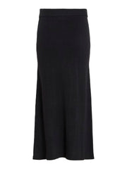 Vila Lilo Ancle Knit Skirt - Black Beauty