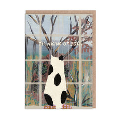 Ohh Deer - Cat Window Thinking Of You Card