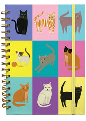 Roger La Borde Cat Etiquette A5 Blank Wiro Notebook