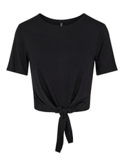 Pieces Neora Tie T-Shirt - Black