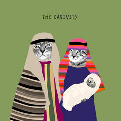 Sally Scaffardi Cativity Funny Cat Christmas Card