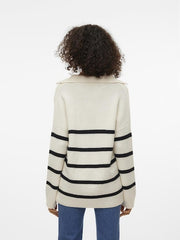 Vero Moda Luna Pullover - Birch/Black