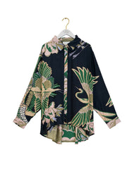 One Hundred Stars - Crane Emerald Oversized Shirt