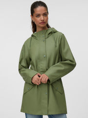 Vero Moda Malou Coated Jacket - Oil Green