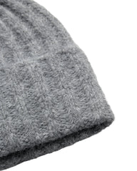 Numph Regatta Knitted Hat - Medium Grey Melange