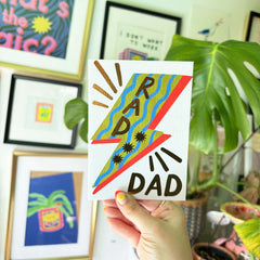 Kerrie Illustrates Rad Dad Father’s Day Card