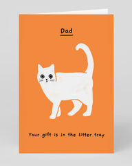 Ohh Deer - Your Gift Is In The Litter Tray Dad Card