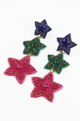 My Doris - Rainbow 3 Star Earrings