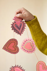 East End Press Sweet Hearts Sewn Garland