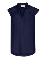 Fransa Alyssa Blouse - Navy Blue