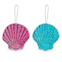 Kikkerland Seashell Scrub Sponges - Set of 2