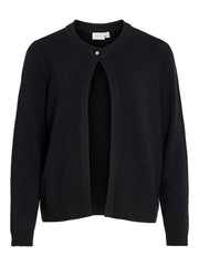 Vila Lilo O-Neck Knit Cardigan-Black Beauty